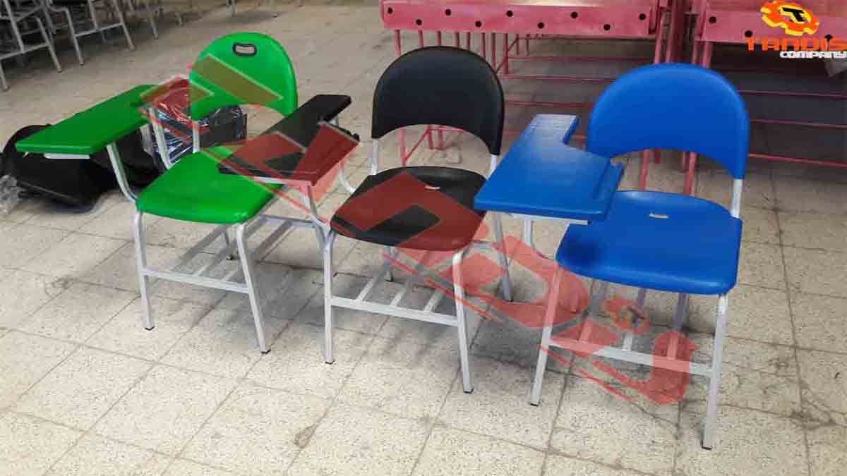 صندلی دسته تاشو امتحانی پلاستیکی