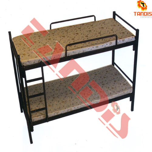 تخت خواب سربازی دو طبقه فلزی با وزن 95 کیلو گرم