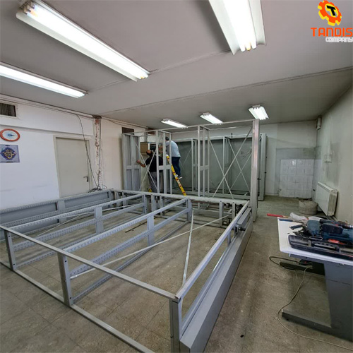 چهار چوب بندی قفسه بایگانی ریلی
